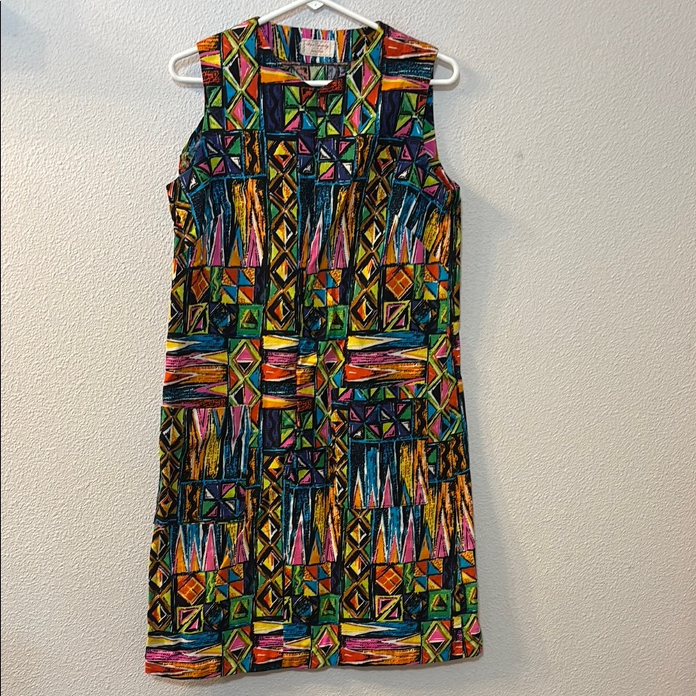Handmade by Becky Stein fun print dress